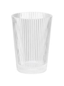Sklenice s reliéfním vzorem Pilastro, 6 ks, Sklo, Transparentní, Ø 8 cm, V 11 cm