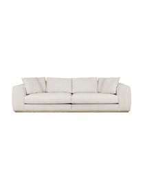 Sofa Vienna (4-Sitzer), Bezug: 100 % Polyester Der strap, Webstoff Beige, B 284 x T 102 cm