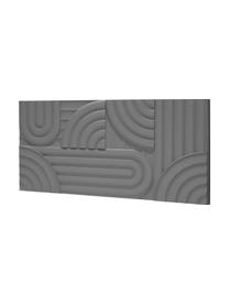 Decoración de pared de madera Massimo, Tablero de fibras de densidad media (MDF), Gris, An 120 x Al 60 cm