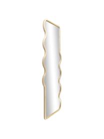Espejo de pared de madera Stream, Espejo: cristal, Parte trasera: tablero de fibras de dens, Beige, An 50 x Al 175 cm