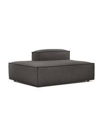 Modulo-Chaise longue Lennon, Rivestimento: 100% poliestere Con 115.0, Struttura: legno di pino massiccio, , Piedini: plastica, Tessuto antracite, Larg. 150 x Alt. 68 cm, schienale a destra