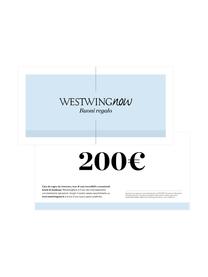 Buono regalo, Buono su carta fine, in una busta di alta qualità, Bianco, blu, 200