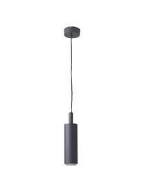 LED hanglamp Jari van metaal in zwart, Lampenkap: metaal, gepoedercoat, opg, Diffuser: acryl, Zwart, Ø 10 x H 40 cm