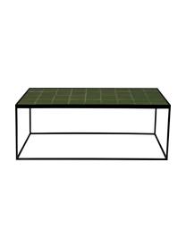 Mesa de centro de azulejos Glaze, Tablero: fibras de densidad media , Verde, negro, An 93 x Al 36 cm