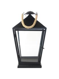 Laterne Tala aus Eisen, Gestell: Eisen, beschichtet, Schwarz, B 25 x H 46 cm