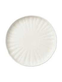 Sada nádobí s reliéfem, pro 4 osoby (12 dílů), Porcelán, Krémově bílá, odstíny šedé, Pro 4 osoby (12 dílů)