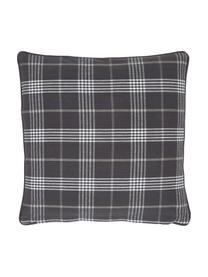 Poszewka na poduszkę z haftem Bear, 100% bawełna, Ciemny szary, S 45 x D 45 cm