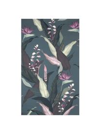 Drap plat en satin de coton Flora, Endroit : multicolore, 180 x 300 cm