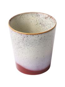 Handgemachte XS Becher 70's, 6er-Set, Steingut, Bunt, Ø 8 x H 8 cm, 200 ml