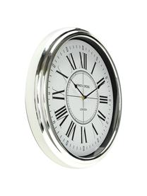Zegar ścienny Kendra, Tworzywo sztuczne, Odcienie srebrnego, Ø 40 cm