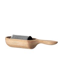 Sada struhadla z akáciového dřeva a nerezové oceli Acci, 2 díly, Akáciové dřevo, stříbrná, Š 25 cm, H 7 cm