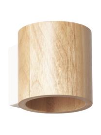 Malé nástěnné svítidlo ze dřeva Roda, Kaučukové dřevo, Š 10 cm, V 10 cm