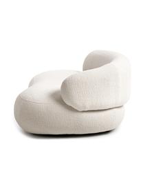 Nierensofa Alba (2-Sitzer) aus Teddyfell, Bezug: Teddy (100% Polyester) De, Gestell: Massives Fichtenholz, FSC, Teddy Cremeweiss, B 185 x T 114 cm, Rückenlehne rechts