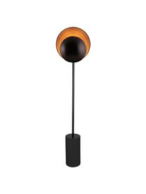 Lampada da terra di design nera Orbit, Paralume: metallo rivestito, Base della lampada: metallo rivestito, Nero, Larg. 30 x Alt. 140 cm