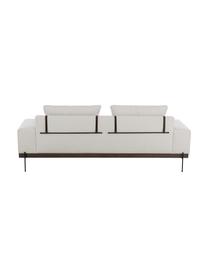 Sofa Brooks (3-Sitzer) mit Metall-Füßen, Bezug: Polyester Der Bezug ist n, Gestell: Massives Kiefernholz, FSC, Rahmen: Lackiertes Kiefernholz, F, Füße: Metall, pulverbeschichtet, Webstoff Beige, B 230 x T 98 cm