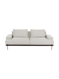 Sofa Brooks (3-Sitzer) mit Metall-Füßen, Bezug: Polyester Der Bezug ist n, Gestell: Massives Kiefernholz, FSC, Rahmen: Lackiertes Kiefernholz, F, Füße: Metall, pulverbeschichtet, Webstoff Beige, B 230 x T 98 cm