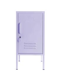 Table de chevet avec porte Shorty, Acier, revêtement par poudre, Lavande, larg. 35 x haut. 72 cm