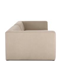 Modulares Sofa Grant (3-Sitzer) in Taupe, Bezug: Baumwolle 20.000 Scheuert, Gestell: Fichtenholz, Füße: Massives Buchenholz, lack, Webstoff Taupe, B 266 x T 106 cm
