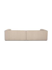 Modulares Sofa Grant (3-Sitzer) in Taupe, Bezug: Baumwolle 20.000 Scheuert, Gestell: Fichtenholz, Füße: Massives Buchenholz, lack, Webstoff Taupe, B 266 x T 106 cm