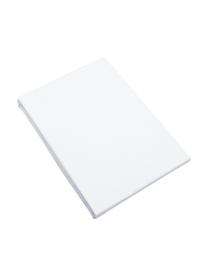 Lenzuolo con angoli in cotone biologico bianco Premium, Bianco, Larg. 180 x Lung. 200 cm