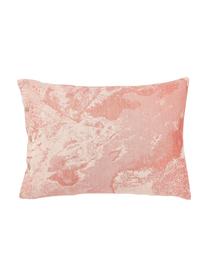 Taie d'oreiller en coton Marcella, Tons roses, larg. 50 x long. 70 cm