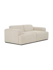 Corduroy bank Melva (2-zits), Bekleding: corduroy (92% polyester, , Frame: massief grenenhout, FSC-g, Poten: kunststof, Corduroy beige, B 198 x H 101 cm