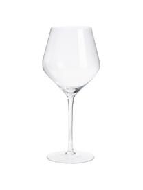 Mondgeblazen bolvormige rode wijnglazen Ays, 4 stuks, Glas, Transparant, Ø 7 x H 25 cm, 700 ml