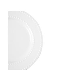 Talerz śniadaniowy z porcelany Pearl, 6 szt., Porcelana, Biały, Ø 20 x W 2 cm