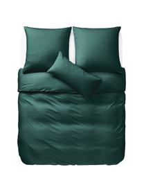 Housse de couette en flanelle Biba, Vert forêt, larg. 200 x long. 200 cm