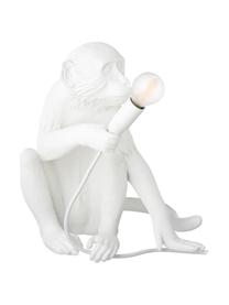 Lámpara de mesa de diseño Monkey, Lámpara: resina, Cable: plástico, Blanco, An 34 x Al 32