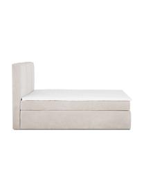 Łóżko kontynentalne Oberon, Nogi: tworzywo sztuczne, Beżowy, S 180 x D 200 cm, stopień twardości H2