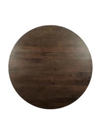 Okrągły stół do jadalni z drewna mangowego Oscar, Lite drewno mangowe, lakierowane, Ciemny brązowy, Ø 106 x W 77 cm