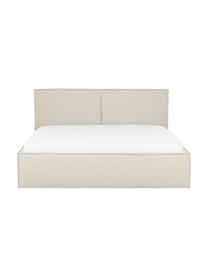 Gestoffeerd bed Dream met opbergruimte in beige, Bekleding: polyester (gestructureerd, Frame: massief grenenhout, FSC-g, Geweven stof beige, B 140 x L 200 cm