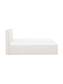 Lit matelassé avec rangement Dream, Tissu beige, larg. 140 x long. 200 cm