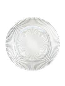 Assiettes à dessert en verre Luce, 6 pièces, Verre, Transparent, Ø 21 x haut. 2 cm
