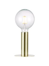 Lampa stołowa z metalu Dean, Odcienie mosiądzu, Ø 13 x W 15 cm
