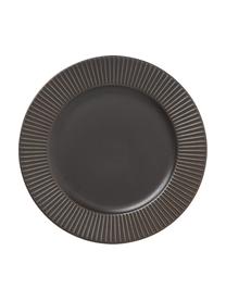 Sada porcelánového nádobí Goya, pro 4 osoby (12 dílů), Porcelán, Antracitová, Pro 4 osoby (16 dílů)