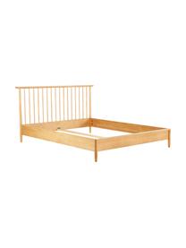 Holzbett Windsor mit Kopfteil aus massivem Kiefernholz, Massives Kiefernholz, FSC-zertifiziert, Kiefernholz, hell, B 160 x L 200 cm