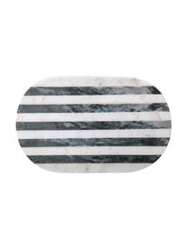 Planche à découper en marbre Stripes, Marbre, Noir, blanc, marbré, larg. 23 x long. 37 cm