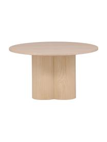 Okrúhly drevený konferenčný stolík Olivia, Drevovláknitá doska strednej hustoty (MDF), Drevo, svetlý lak, Ø 80 cm