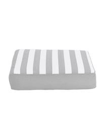 Coussin de chaise rayures grises Timon, Gris, blanc, larg. 40 x long. 40 cm