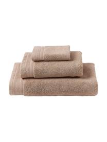 Handtuch-Set Premium aus Bio-Baumwolle, 3-tlg., 100 % Bio-Baumwolle, GOTS-zertifiziert (von GCL International, GCL-300517)
 Schwere Qualität, 600 g/m², Beige, Set mit verschiedenen Größen