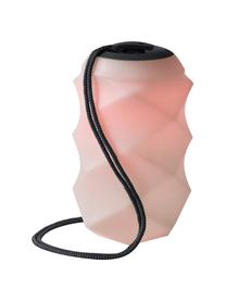 Mobiele dimbare LED hanglamp Bita met kleurverandering en afstandsbediening, Lamp: polyethyleen, Wit, donkergrijs, Ø 18 x H 30 cm