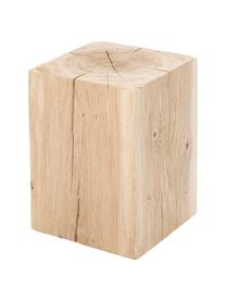 Hocker Block aus massivem Eichenholz, Eichenholz, Eichenholz, B 29 x H 40 cm