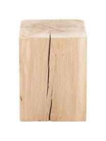 Sgabello in legno di quercia massiccio Block, Legno di quercia, Quercia, Larg. 29 x Alt. 40 cm