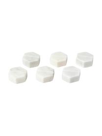 Mramorový držák na kartičky Agata, 6 ks, Mramor, Bílá, mramorovaná, Š 4 cm, V 1 cm