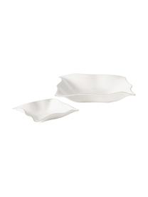 Bols décoratifs Laine, lot de 2, Porcelaine, Blanc, Lot de différentes tailles