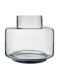 Vaso largo in vetro soffiato grigio Hedria, Vetro, Grigio fumo, Ø 18 x Alt. 16 cm