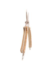 Nožnice na kvety s rukoväťou z jaseňového dreva Flora, Jaseňové drevo, odtiene striebornej, D 20 cm