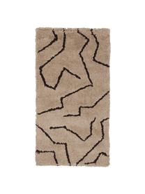 Tapis à poils longs tufté à la main taupe Davin, Beige, larg. 80 x long. 150 cm (taille XS)